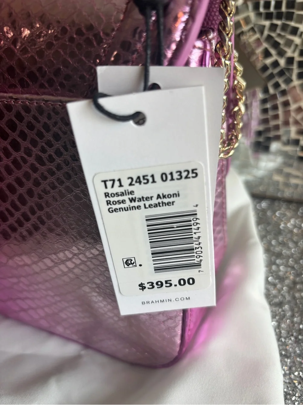 ⭐️Brahmin Rosalie Rose Water‎ Akoni Bag